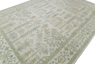 Ivory Tree Of Life Garden Oushak Wool Rug