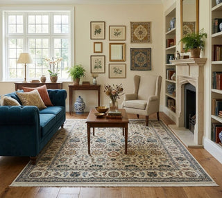 Ariston 8x10 Oushak Warm Ivory Rug