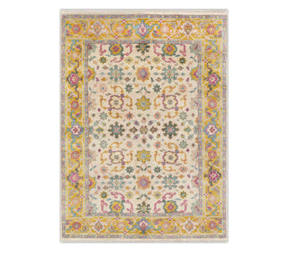 Hauser Loom 8x10 Ivory Gold Oushak Hand Knotted Wool Rug
