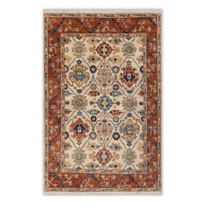 9x12 Ivory Hand Knotted Modern Oushak Wool Rug : Aesthetic Rug