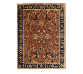 Tabriz 9x12 Authentic rust Persian Tabriz Reproduction Rug