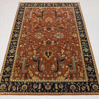 Tabriz 9x12 Authentic rust Persian Tabriz Reproduction Rug