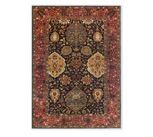 Sovereign 6x9 Navy Tabriz Super Fine Weave Persian Wool Rug