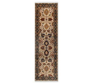 Vintage Floral - 2.6x10 Cream Rust Runner Rug