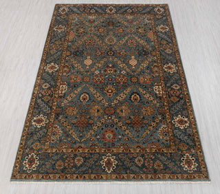 Azurine 6x9 Blue Gray Persian Handmade Wool  Rug