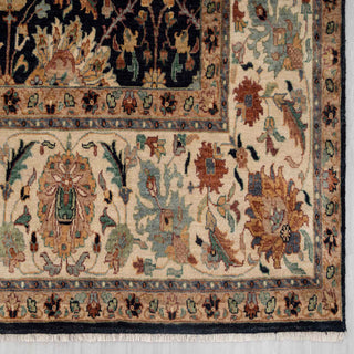 Hand Knotted 10x14 Persian Floral Motifs Wool Rug