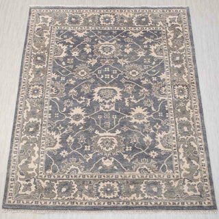 8x10 Gray Wool Handmade Turkish Oushak Rug
