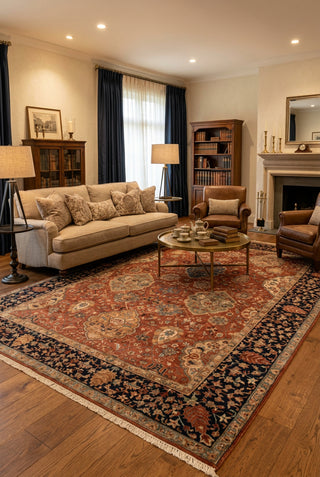 Isfahan 9x12 Super Fine Weave Persian Tabriz  Wool Rug