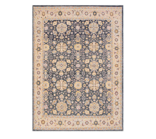 8x10 Charcoal Black Oushak Living Room Area Rug