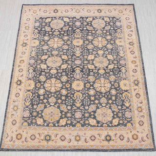 8x10 Charcoal Black Oushak Living Room Area Rug
