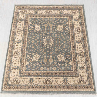 Helen 8x10 Modern Neutral Look Soft Blue Beige Wool Rug