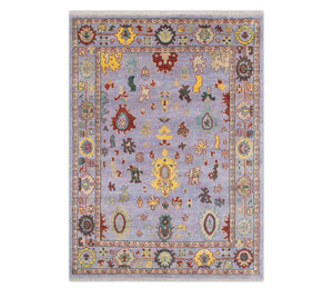 8x10 Simone Terry Wool Hand Knotted Area Rug