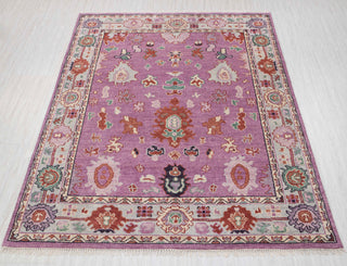 Funky Lavender 8x10 Purple Turkish Oushak Wool Rug