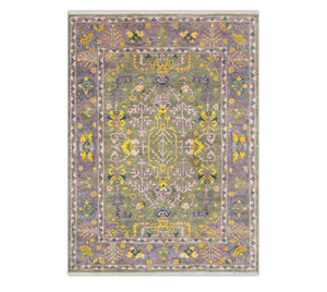 Emerald Vintage Look 8x10 Turkish Oushak Rug