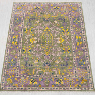 Emerald Vintage Look 8x10 Turkish Oushak Rug
