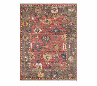 Henry 8x10 Red Wool Area Rug Handmade Modern Turkish Oushak Rug