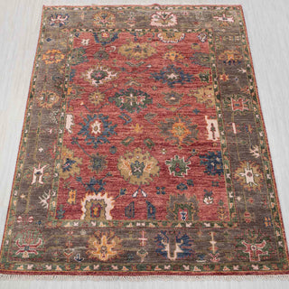 Henry 8x10 Red Wool Area Rug Handmade Modern Turkish Oushak Rug