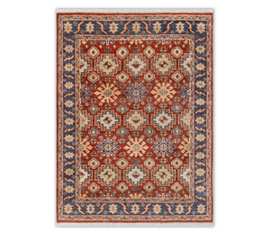 Emma Henry 8x10 Red Persian Hand Knotted Wool Rug