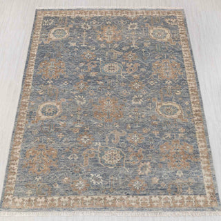 Elysian 8x10 Blue Gray Turkish Oushak Hand Knotted Oriental Wool Rug