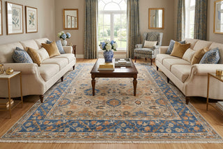Halide 12x15 Modern Hand Knotted Oushak Wool Rug