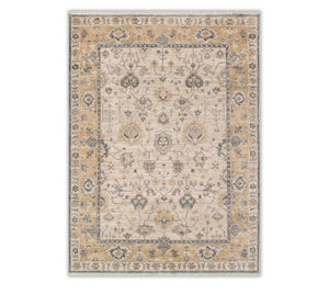 Serenvale 9x12 Cream Gray Oushak Hand Knotted Wool Rug
