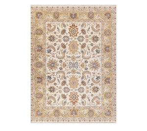 Zentario 9x12 Ivory & Gold Traditional Persian Style