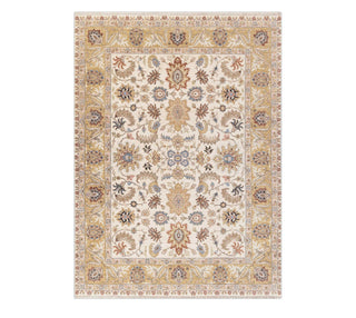 Zentario 9x12 Ivory & Gold Traditional Persian Style