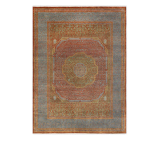 Kazan 9x12 Red Vintage Persian Medallion  Mamluk Wool Rug