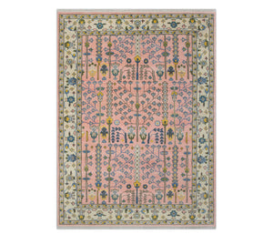 Rosewood Bloom 9x12 Tree Of Life Wool Rug
