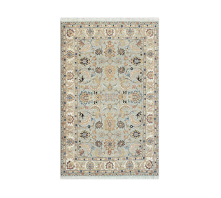 Seafoam 4x6 Ivory Traditional Persian Sultanabad Wool Rug