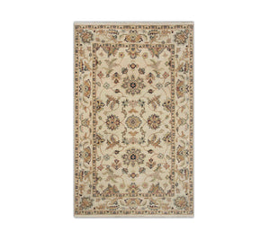 Sylvan 4x6 Persian Floral Hand-Knotted Wool Area Rug