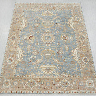 Muted Taupe & Ivory Garden Cypress Hand-Knotted Wool Area Rug