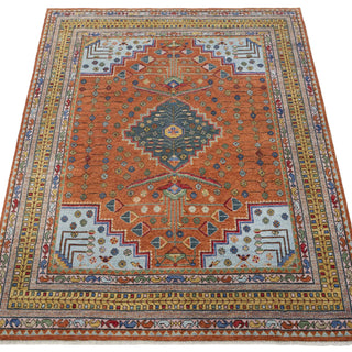 Rust & Navy Blue  12x15 Oversize Persian Carpet