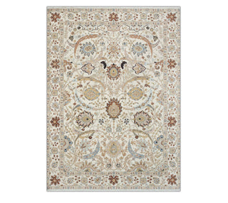 Elysian 8x10 Ivory Persian Ziegler Floral Motifs Wool Rug