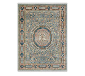 Medallion Mamluk 9x12 Geometric Wool Area Rug