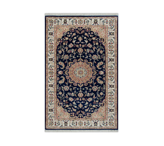 3x5 Nain Hand Knotted Persian Medallion Rug