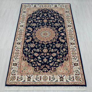 3x5 Nain Hand Knotted Persian Medallion Rug