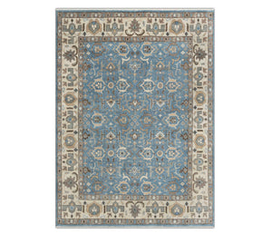 Dewrell Traditional Persian Style Hand-Knotted Wool Area Rug