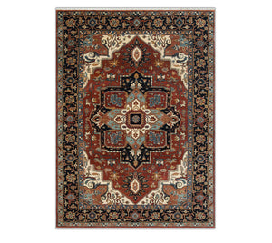 6x9 Persian Serapi Hand Knotted High KPSI Woolen Rug