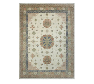 Khotan Loom 9x12 Ivory Palette Persian Khotan Wool Rug