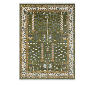 Verdant- Sage Green Life of Tree Wool Rug