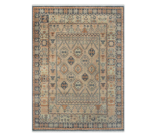 Terracotta  9x12 Beige Tribal Oushak Wool Area Rug