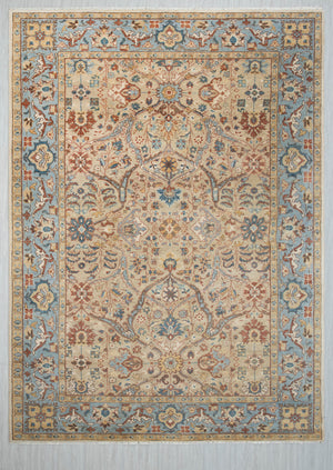 Aurelia Beige 9x12 Persian Bidjar woolen Rug