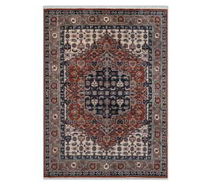 Solstice 8x10 Low Persian Pile Heriz Inspired Wool Rug