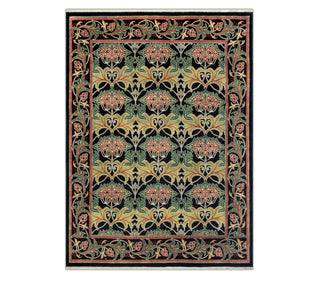 Floral 8x10 William Morris Inspired Arts & Crafts Rug