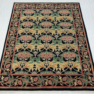 Floral 8x10 William Morris Inspired Arts & Crafts Rug