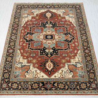 9x12 New Heriz Serapi Super Fine Knotted Persian Wool Rug