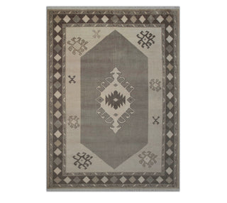 9x12 Distressed Hand Knotted Trible Rug
