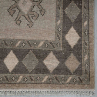 9x12 Distressed Hand Knotted Trible Rug