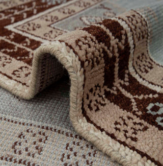 Hand Knotted 6x9 Muted Medallion Serapi Woolen Rug